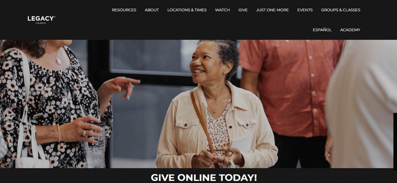 Religious Membership Website Design Ideas (Legacy) - ColorWhistle