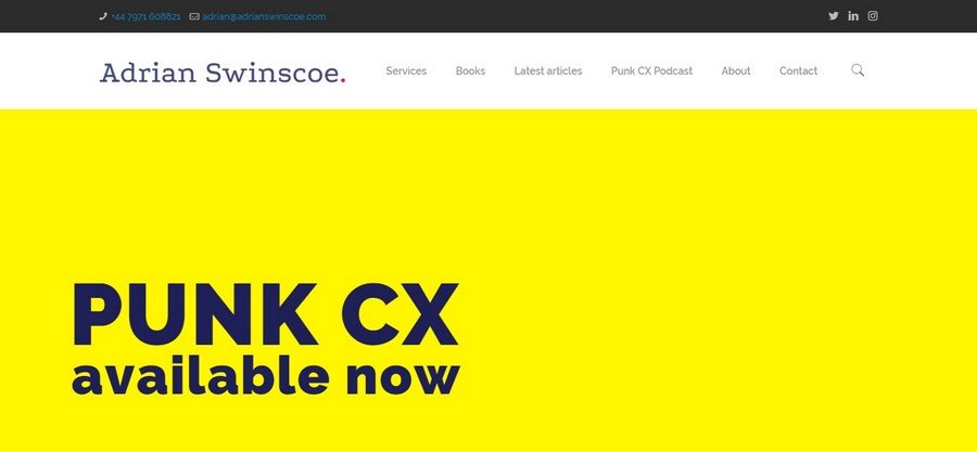 Adrian Swinscoe - Small Business Website Design Ideas 1