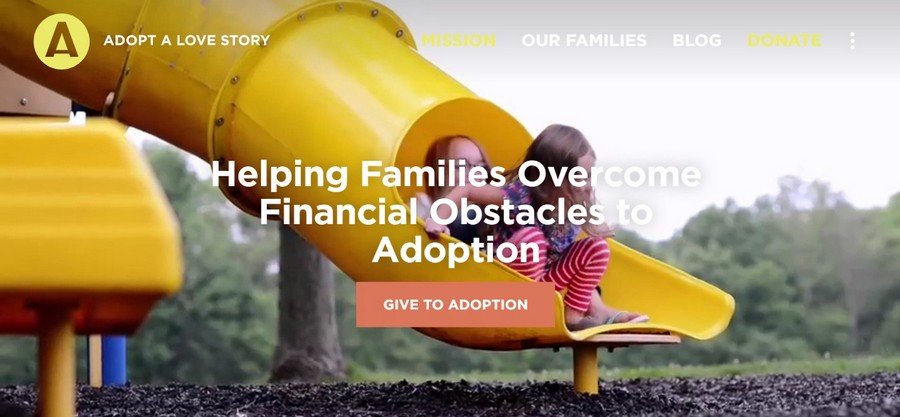 Adopt Love Story - Small Business Website Design Ideas 2
