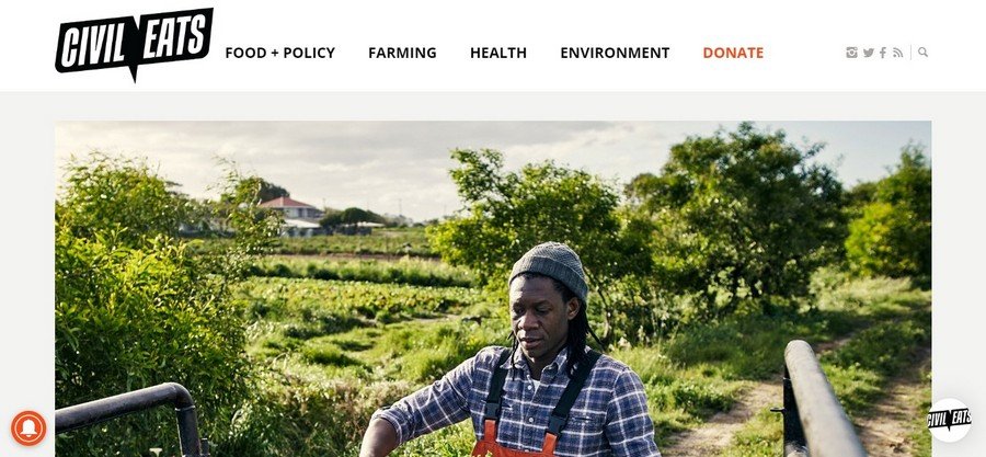 Civil Eats - Small Business Website Design Ideas 2