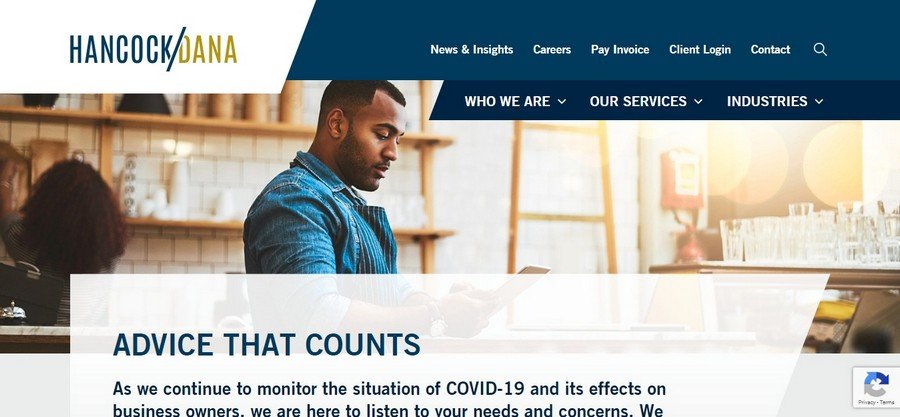 Hancock Dana - Small Business Website Design Ideas 3