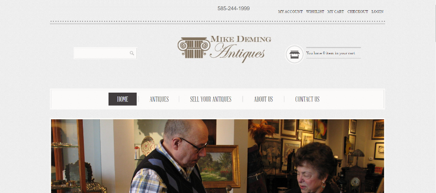Mike Deming Antiques - Small Business Website Design Ideas 8
