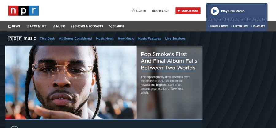 NPR Music - Small Business Website Design Ideas Music 5