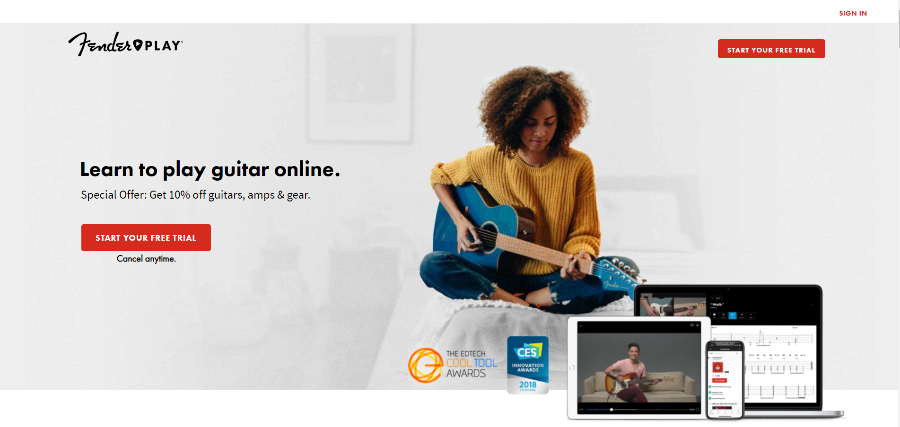FenderPlay.com - Small Business Website Design Ideas Music 9