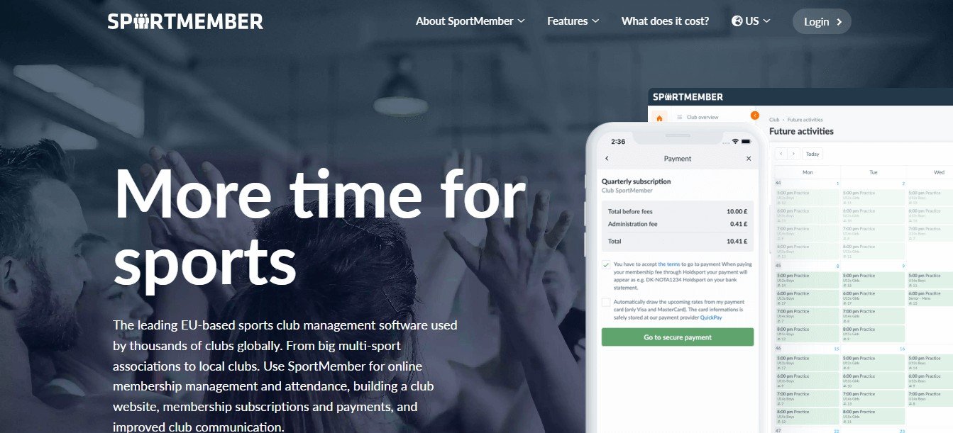 Sports Membership Website Designs (Sport Member) - ColorWhistle