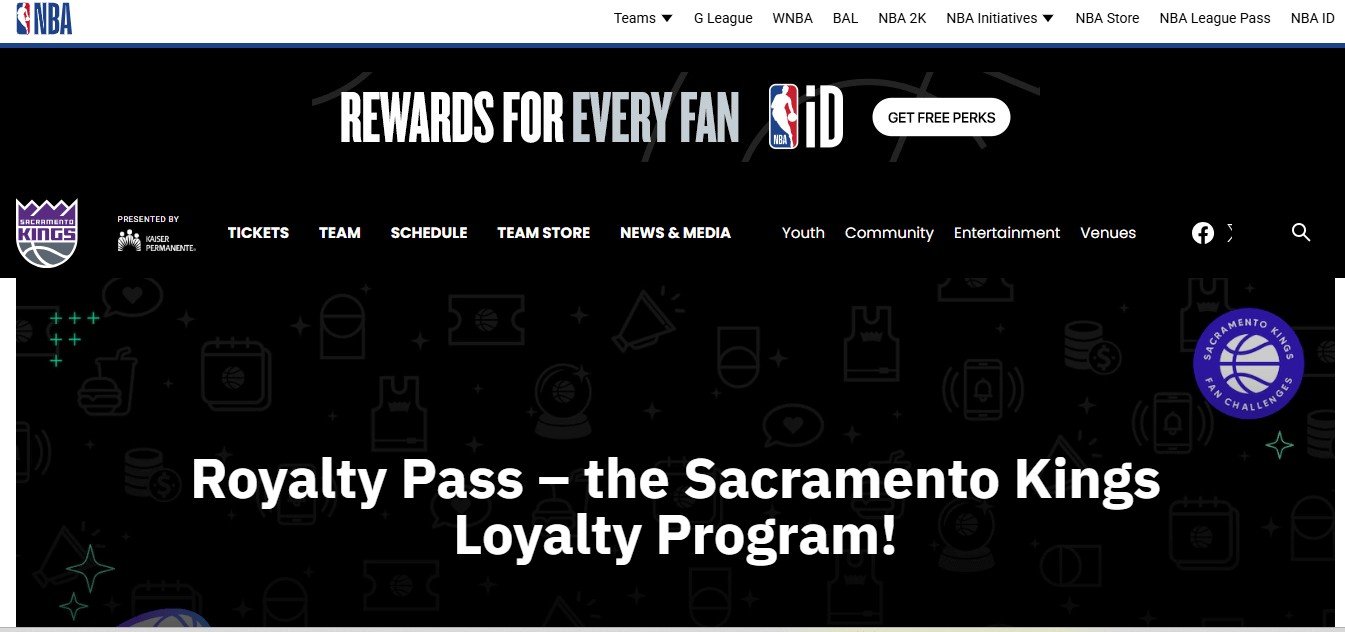 Sports Membership Website Designs(NBA) - ColorWhistle