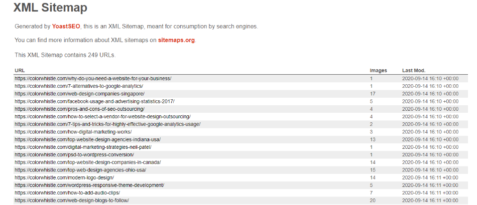 colorwhistle-sitemap