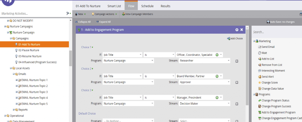 marketo Drip Campaign Setup Based on Demographics - marketing automation case study