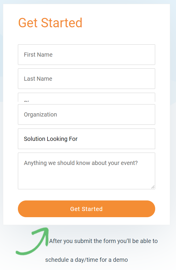 Marketo Form Integration with WordPress - marketing automation form sample