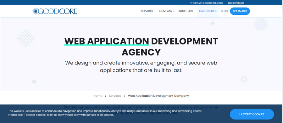Web Application Development Companies GoodCore