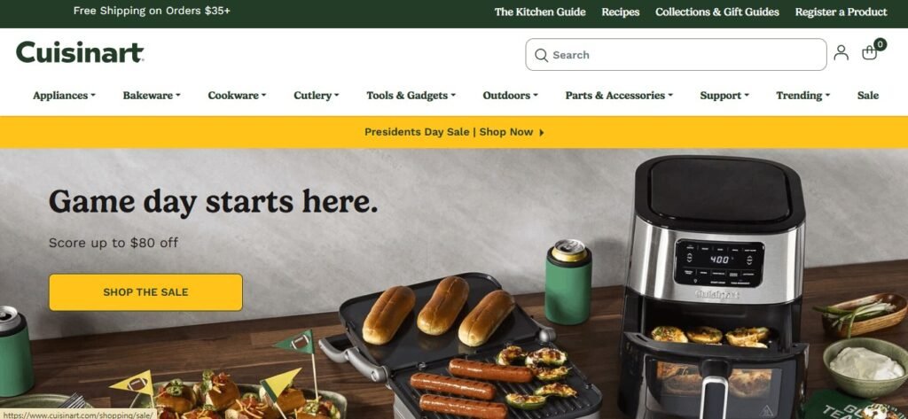 Best Kitchenware Website Design Inspiration (Cuisinart) - ColorWhistle