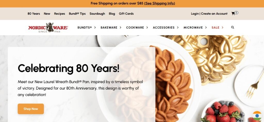 Best Kitchenware Website Design Inspiration (Nordicware) - ColorWhistle