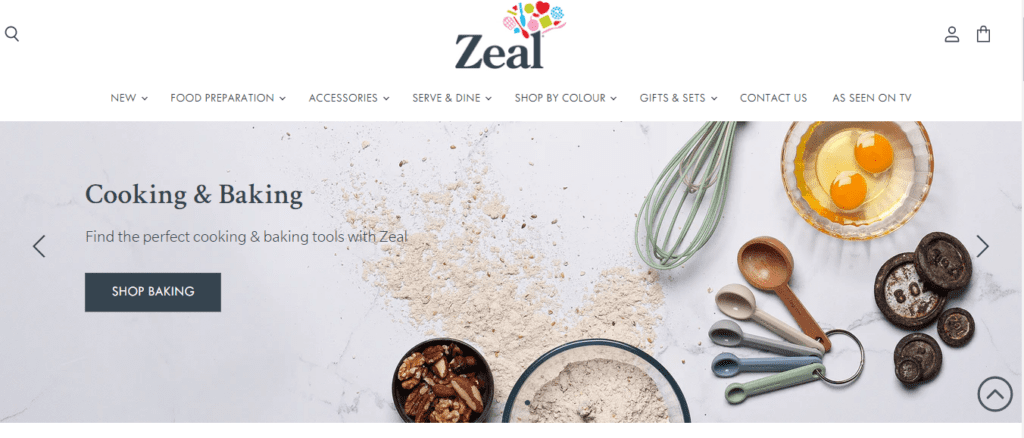 Best Kitchenware Website Design Inspiration (Zeal) - ColorWhistle