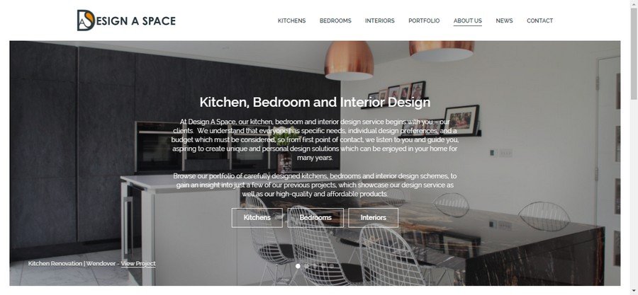 DesignASpace - Kitchen Furniture Website