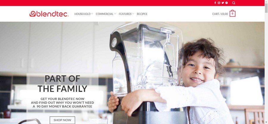 Blendtec- Cookware Website