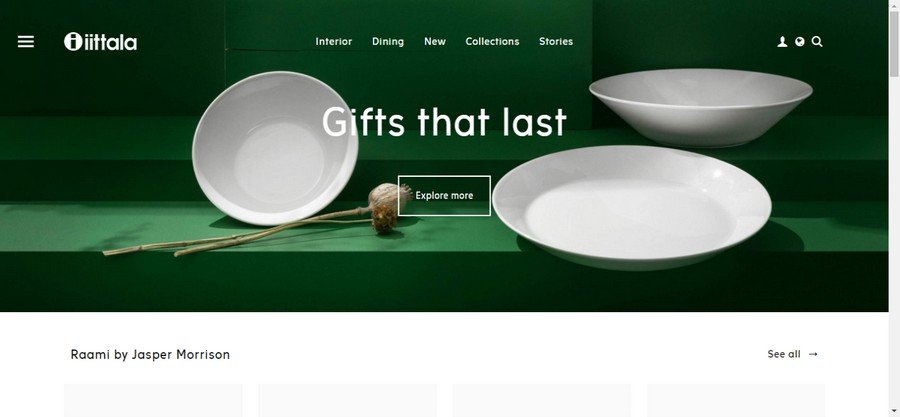 Iittala- Kitchenware Website