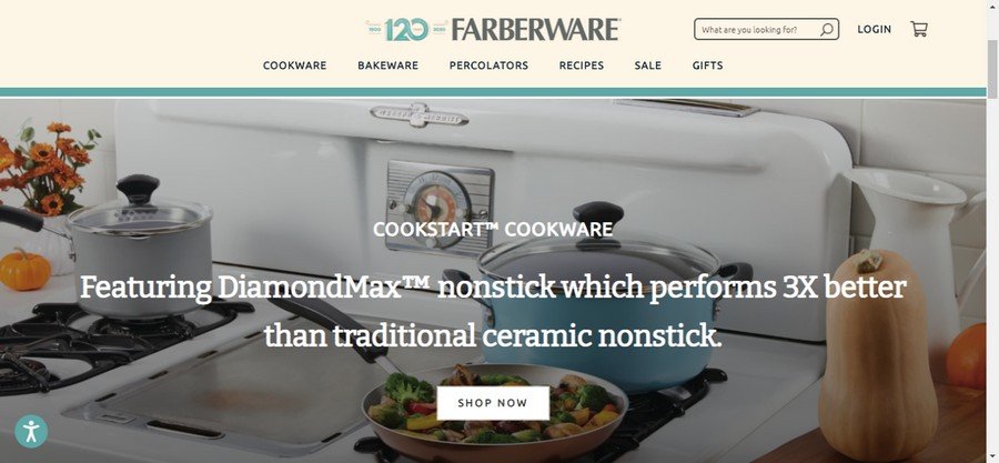 Farbarware- Cookware website Design