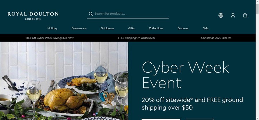 RoyalDoulton- Kitchenware Website