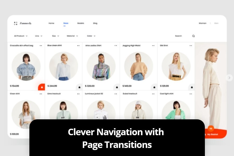 Clever Navigation with Page Transitions
