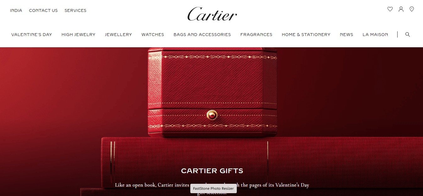 E-commerce Websites of Top Luxury Fashion Brands (Cartier) - ColorWhistle