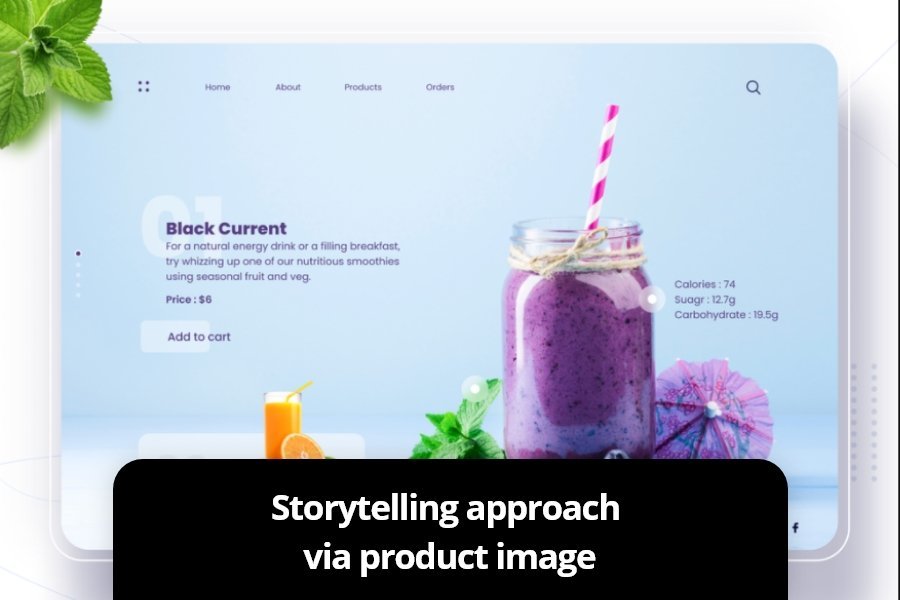 Storytelling approach via product image