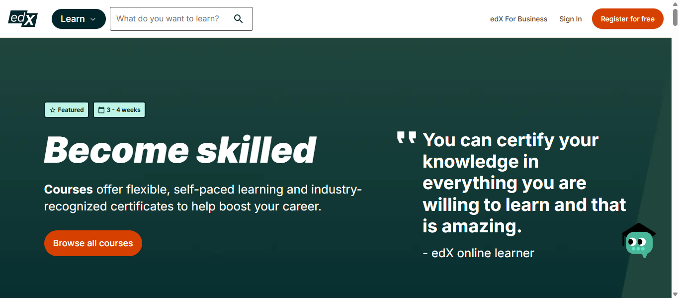 Education Membership Websites, Subscription Websites Examples (edx) - ColorWhistle