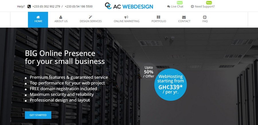 AC Web Development company Ghana- ColorWhistle