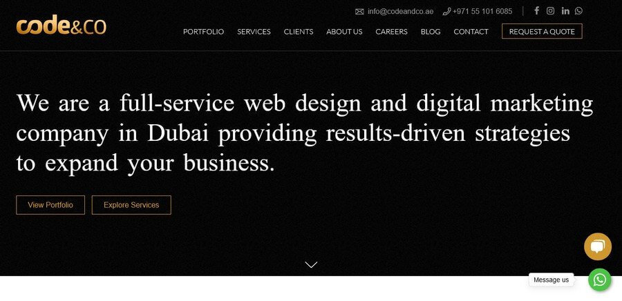 Entreprises de développement Web à Dubaï, EAU (CodeCo) - ColorWhistle