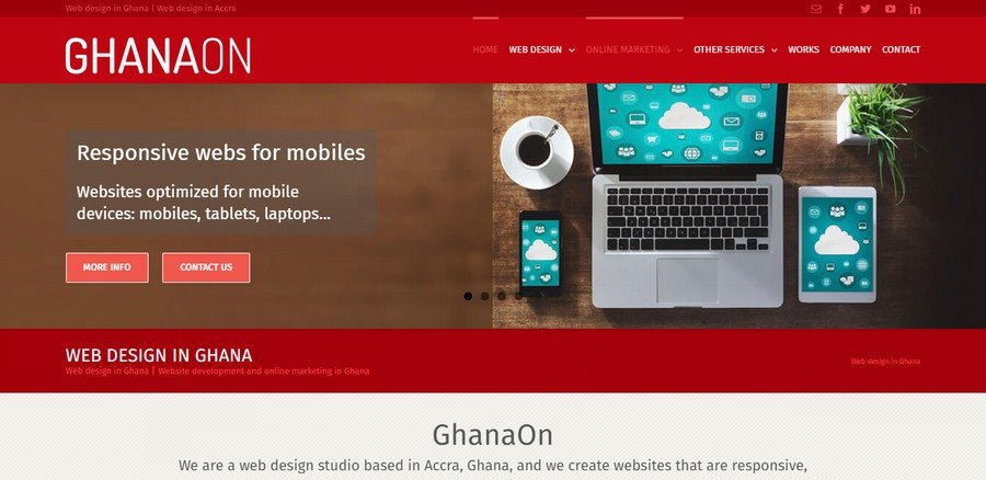 GhanaOn Web Development company Ghana- ColorWhistle