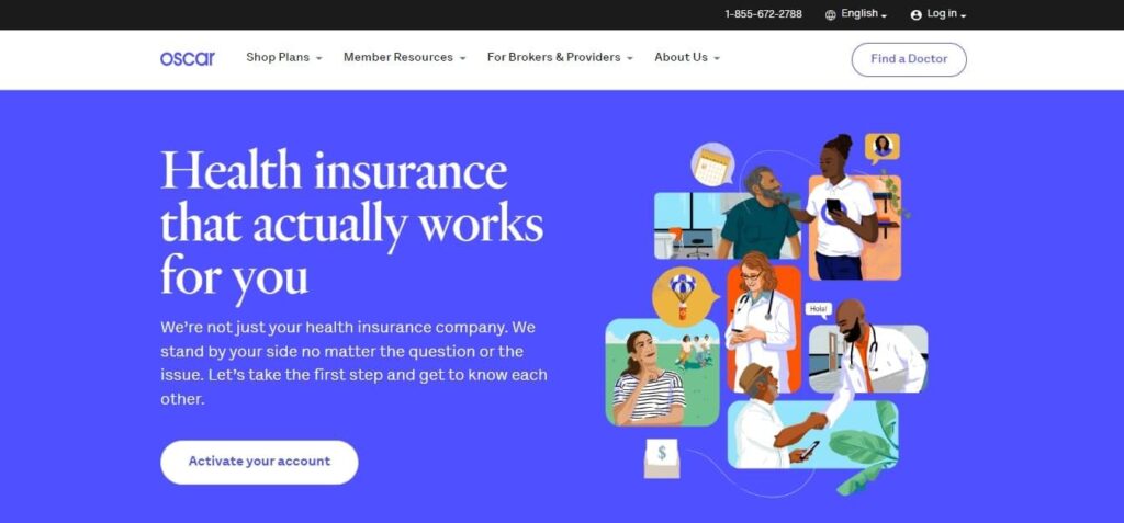 Best Insurance Website Design & Website Builder Inspirations (Oscar) - ColorWhistle