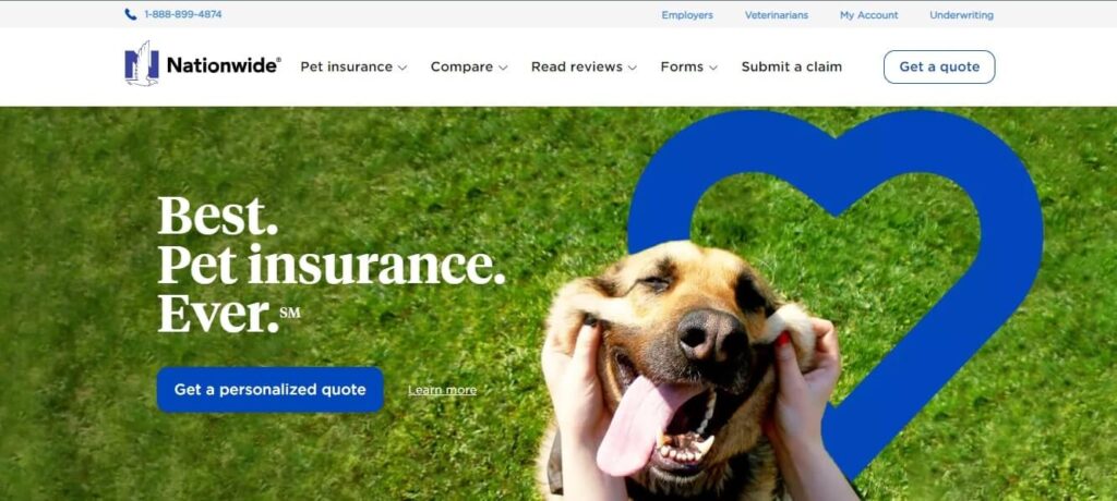 Best Insurance Website Design & Website Builder Inspirations (Pet Insurance) - ColorWhistle