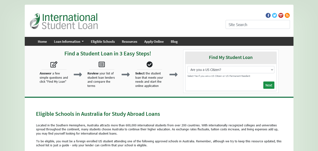 4. international Student loans