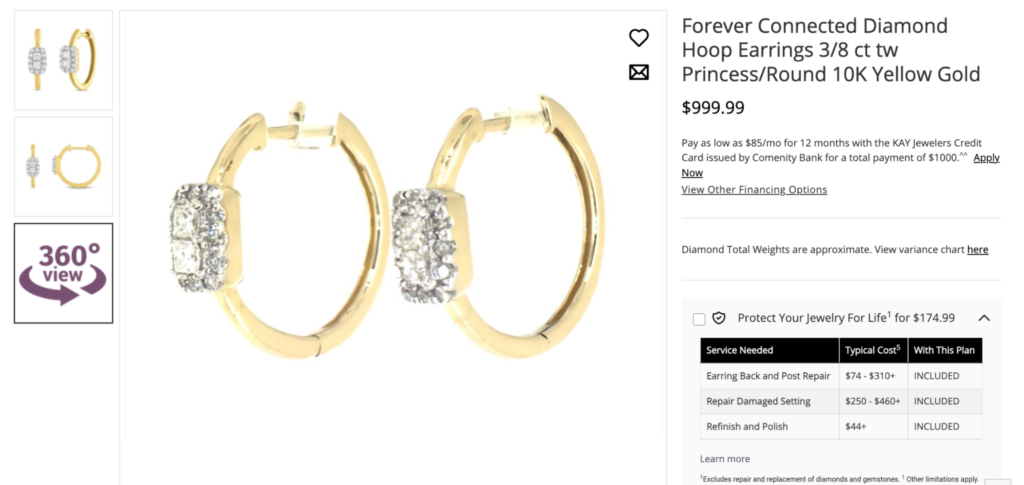 3D View in Jewelry Website Development - ColorWhistle