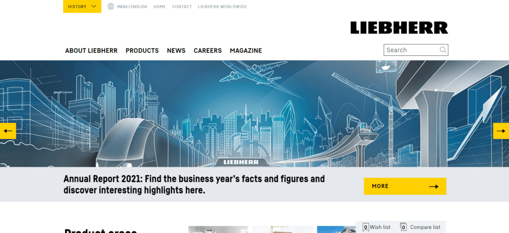 Heavy Equipment Machinery Industries Websites Ideas (Liebhrr) - ColorWhistle