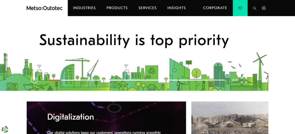 Heavy Equipment Machinery Industries Websites Ideas (Metso) - ColorWhistle