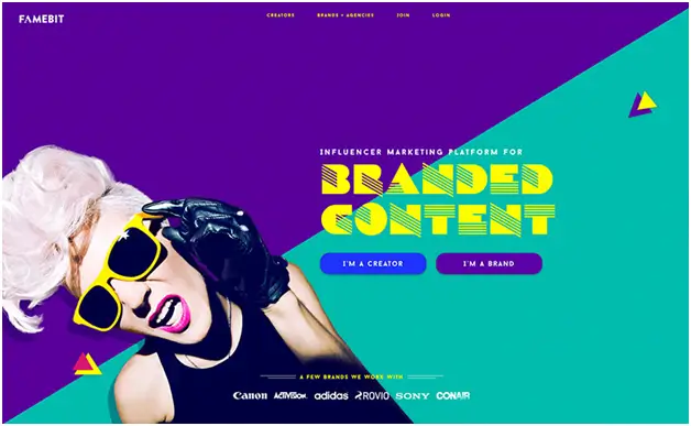 Graphic Design Ideas And Trends (Teal Contrasted With Bright Violet) - ColorWhistle