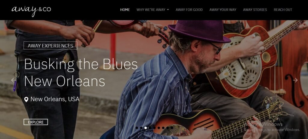 Travel Websites Tech Stack Inspirations (AwayCo) - ColorWhistle