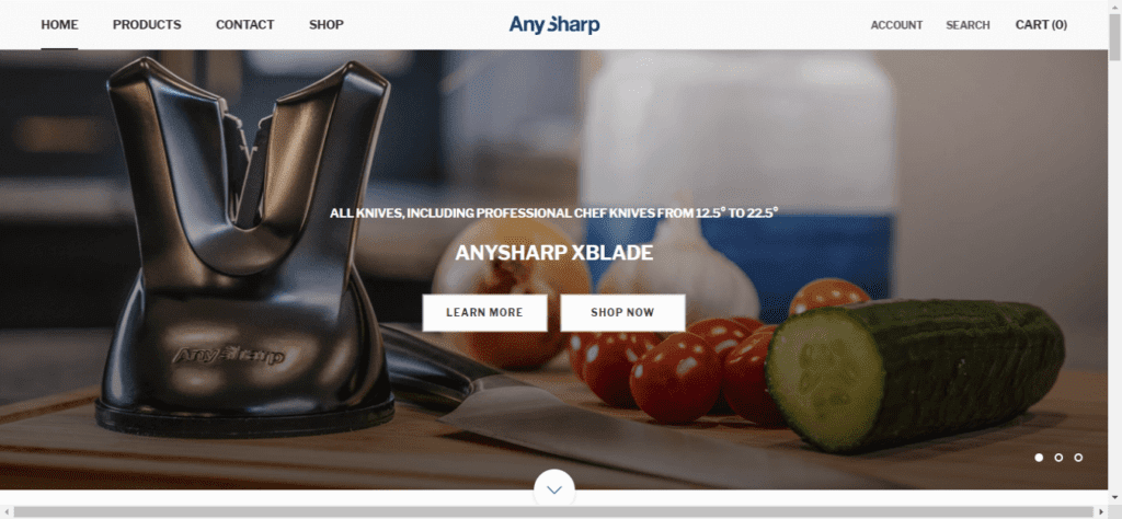 Successful Online Kitchenware Store Website’s Inspiration (AnySharp) - ColorWhistle