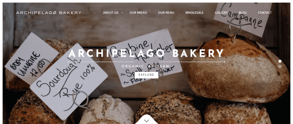 Bakery Website Design Ideas and Inspirations (Archipelago Bakery) - ColorWhistle