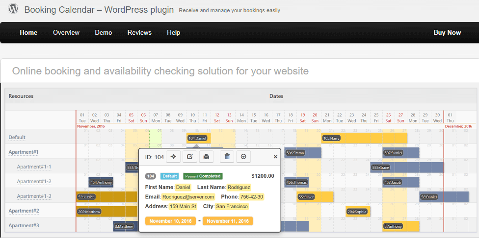 Best WordPress Appointment Plugins, WordPress Booking Plugins (Booking Calendar) - ColorWhistle