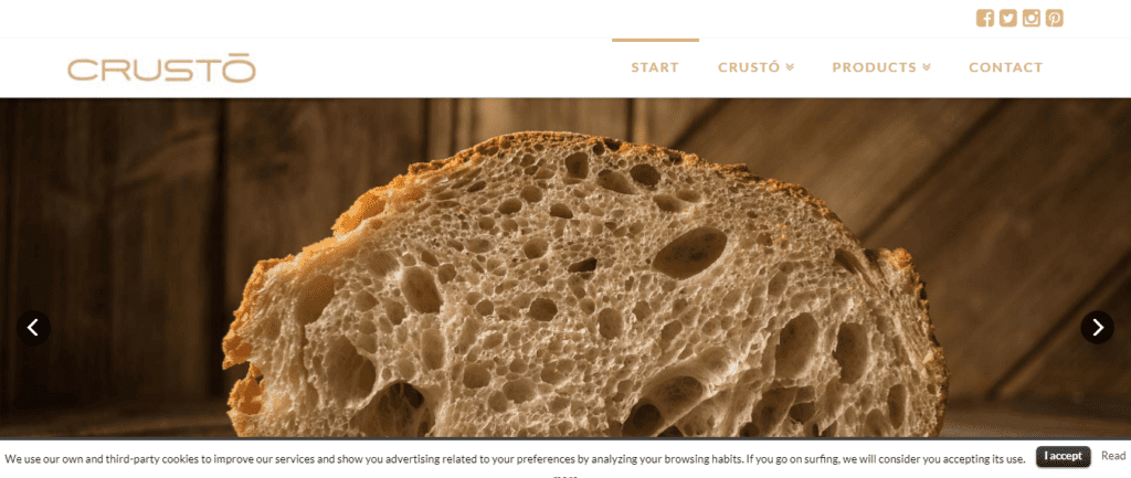 Bakery Website Design Ideas and Inspirations (Crusto Bakery) - ColorWhistle