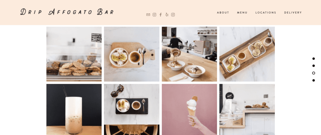 Bakery Website Design Ideas and Inspirations (Drip Affogato) - ColorWhistle
