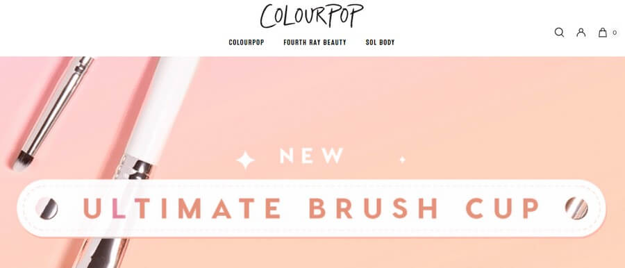 E-Commerce Marketplace Website Design Ideas (Colourpop) - ColorWhistle