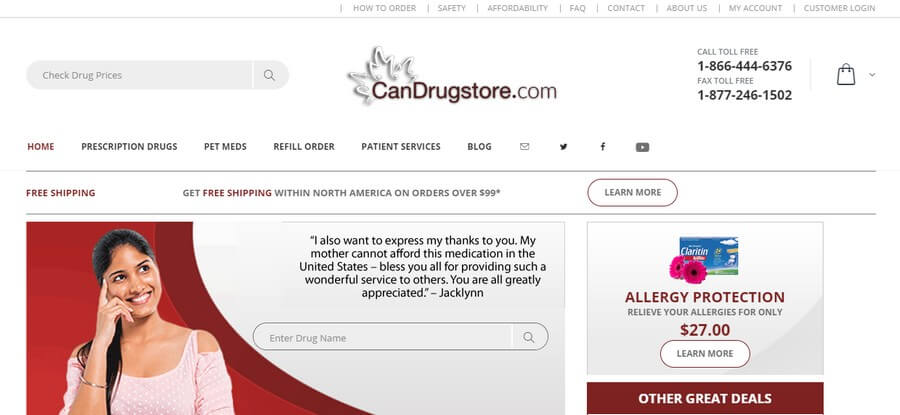 E-Commerce Marketplace Website Design Ideas (CanDrugstore) - ColorWhistle
