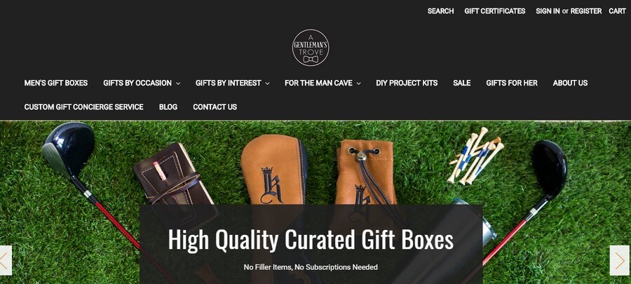 E-Commerce Marketplace Website Design Ideas (Gentleman) - ColorWhistle