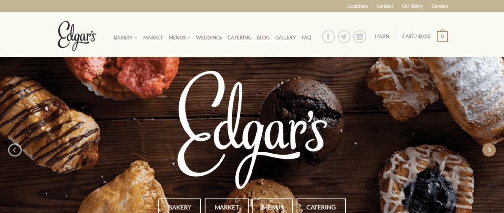 Bakery Website Design Ideas and Inspirations (Edgar’s Bakes) - ColorWhistle