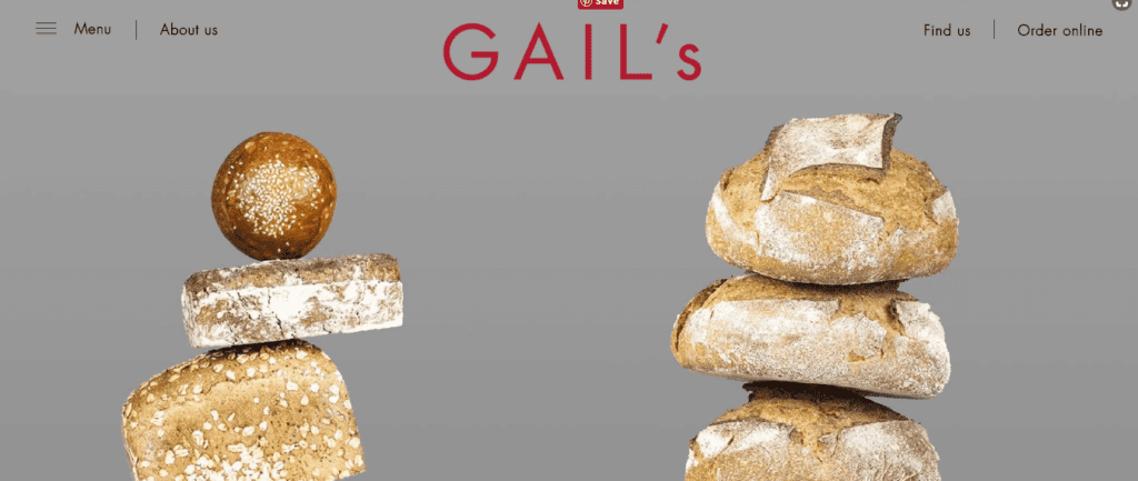 Bakery Website Design Ideas and Inspirations (Gail’s Bakes) - ColorWhistle