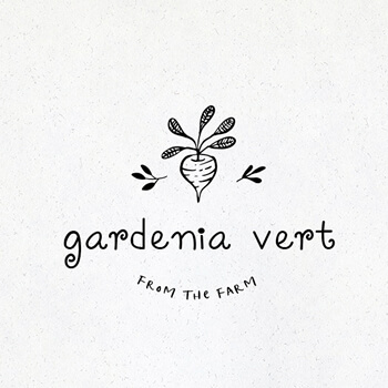 Vintage Logo Designs that Looks Ever-Fresh (gardenia vert)  - ColorWhistle