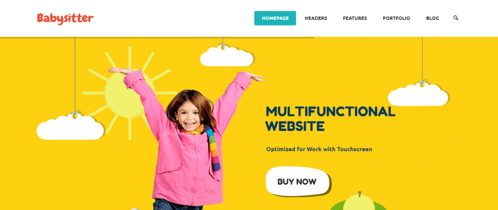 School Website Design Ideas And Inspirations (Babysitter) - ColorWhistle
