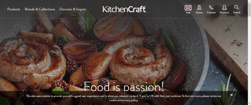 Successful Online Kitchenware Store Website’s Inspiration (Kitchen Craft) - ColorWhistle